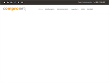 Tablet Screenshot of compronet.de